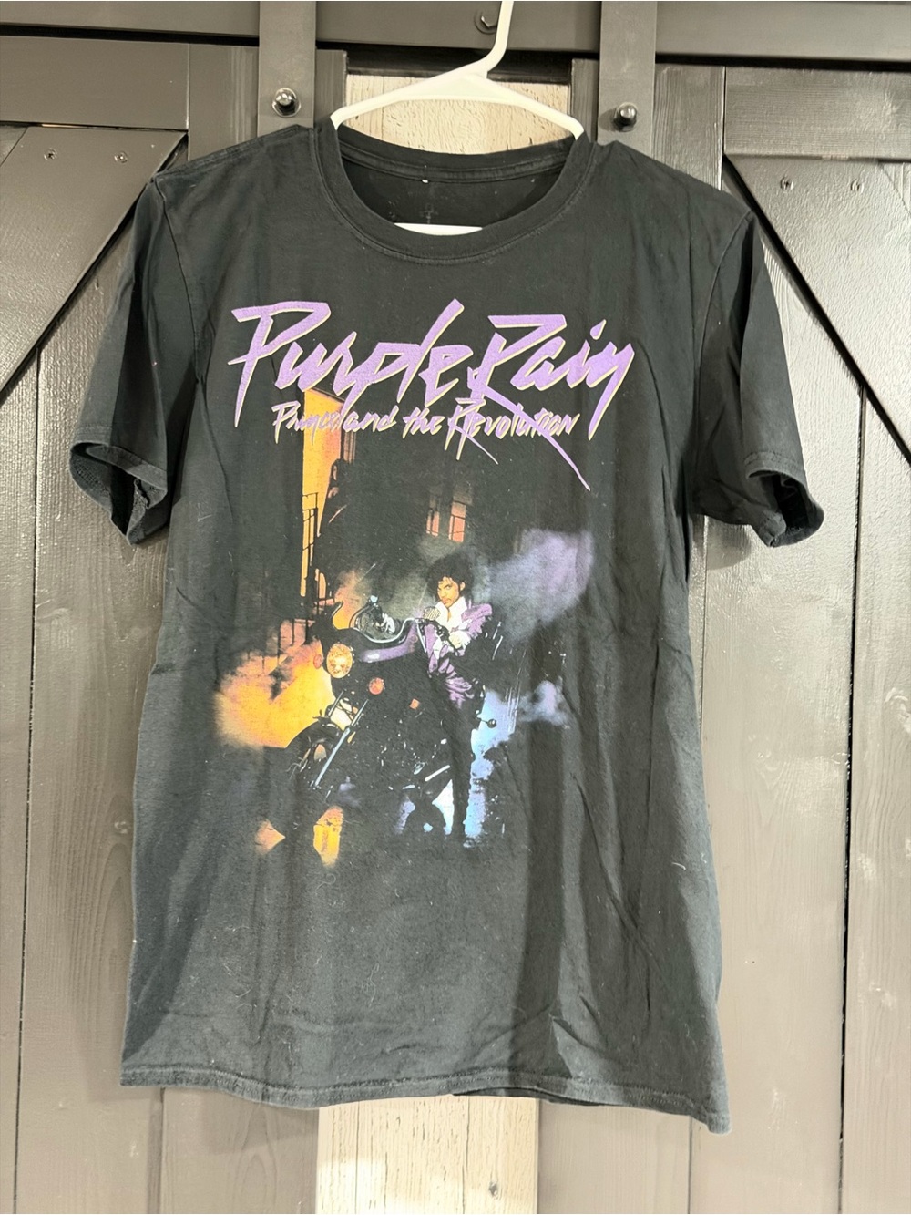 Prince Black 'Purple Rain' Graphic Tee